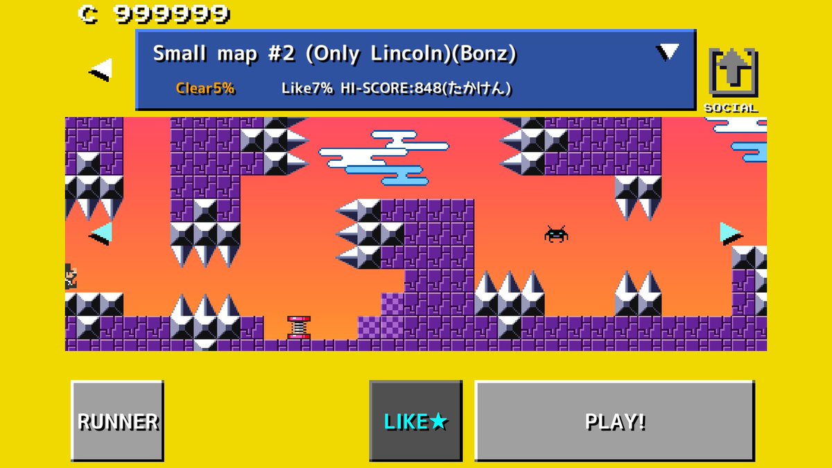 NAMiCO_TENDO's tweet photo. Small map #2 (Only Lincoln)(Bonz)
https://t.co/EVRld0J0hJ
#SMRun #ピコランステージ

https://t.co/yglRNqYbLW https://t.co/n2JK3xVQNc