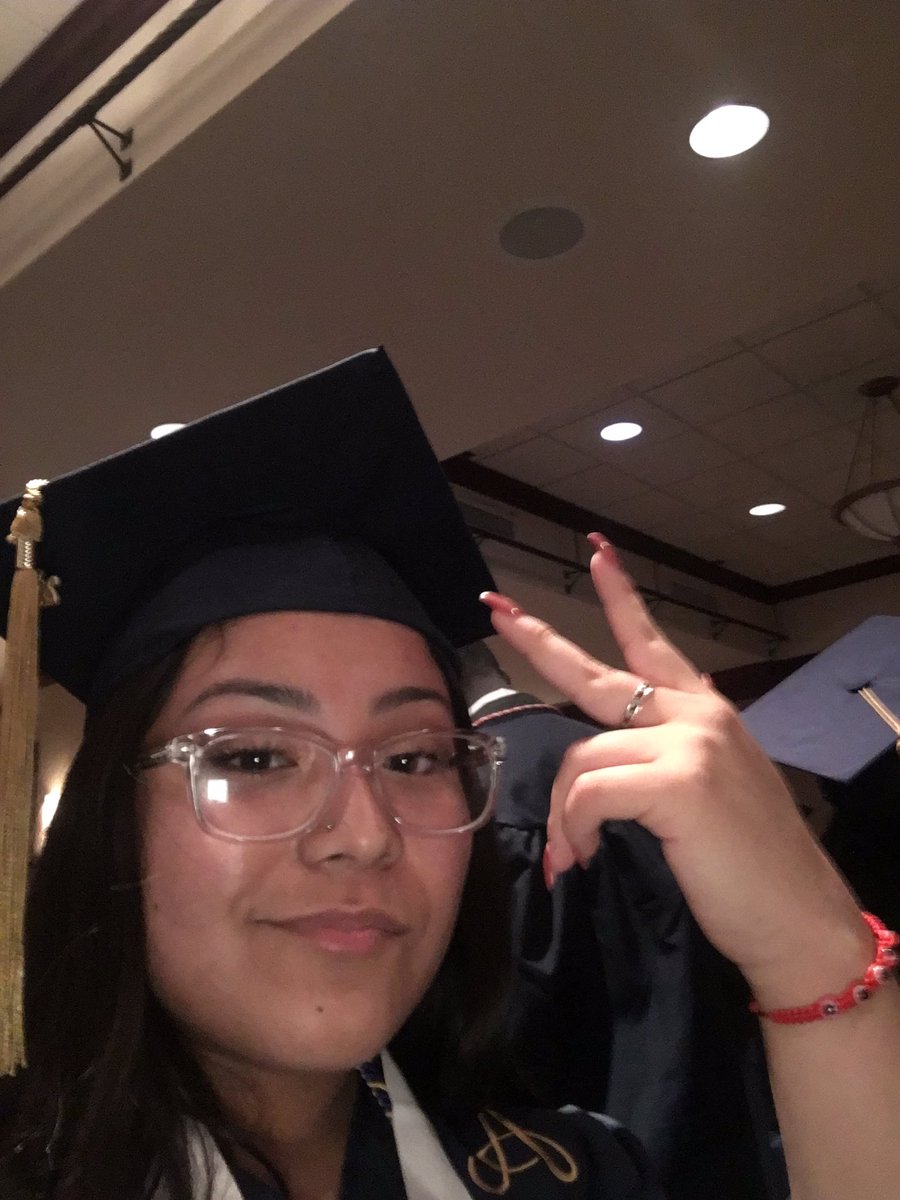 CARLAvvelarde's tweet photo. I’m the middle child of Seven kids. First to walk the stage, first to go to college. #AISDGrad #AISDProud https://t.co/lX894Hc6A6