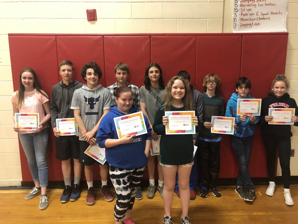 fultonjrraiders's tweet photo. Some of our 8th grade students being recognized for self-control, curiosity and leadership! @PosProject #fultonpride https://t.co/TCXn0TcxBu