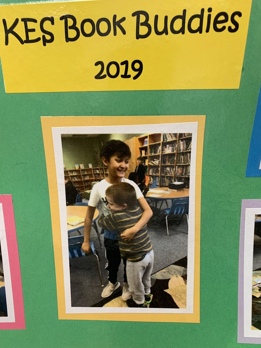 WHKeister's tweet photo. Wonderful final day with their book buddies.  Thank you, Mrs. Dameron, for bringing these 4th graders and Kindergarteners together to enjoy books and build relationships. https://t.co/juTnPPytMG