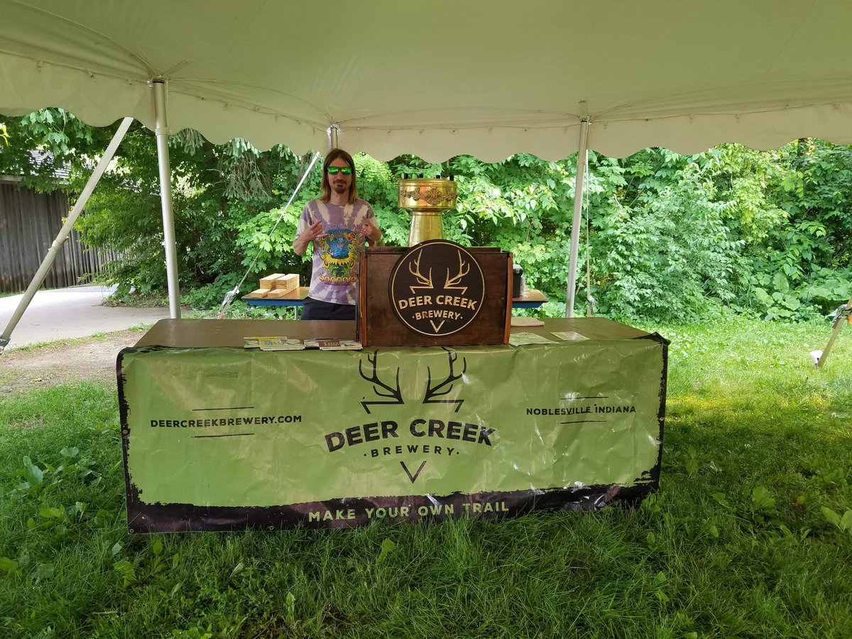 Jordan and Eydie have a sweet setup <a href="/ConnerPrairie/">Conner Prairie</a> tonight for #HistoryonTap