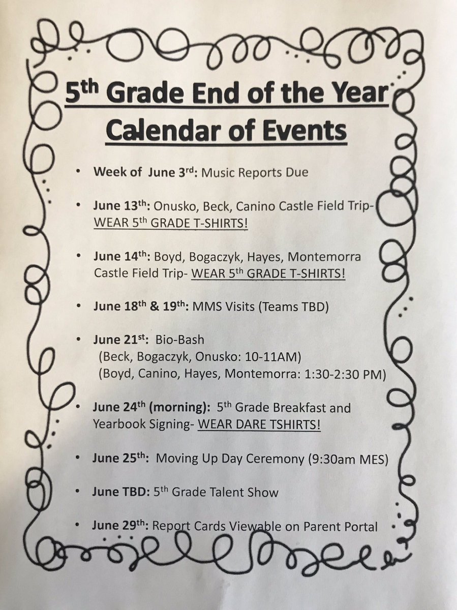 BsquaredMES's tweet photo. May flew by and it will be the end of the year before we know it! Mark your calendars! 🗒 https://t.co/ltIo4HFY2J
