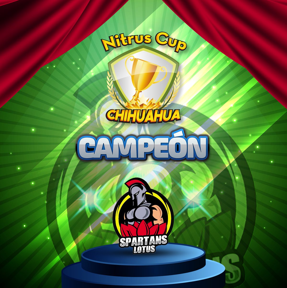 🔥Presentamos el campeon de la primera edición de la Nitrus Cup Chihuahua 🏆 con batallas difíciles y grandes victorias lograron llevarse la copa a s u casa.⚡
Felicidades <a href="/Spartans_Lotus/">Spartan's Lotus</a>