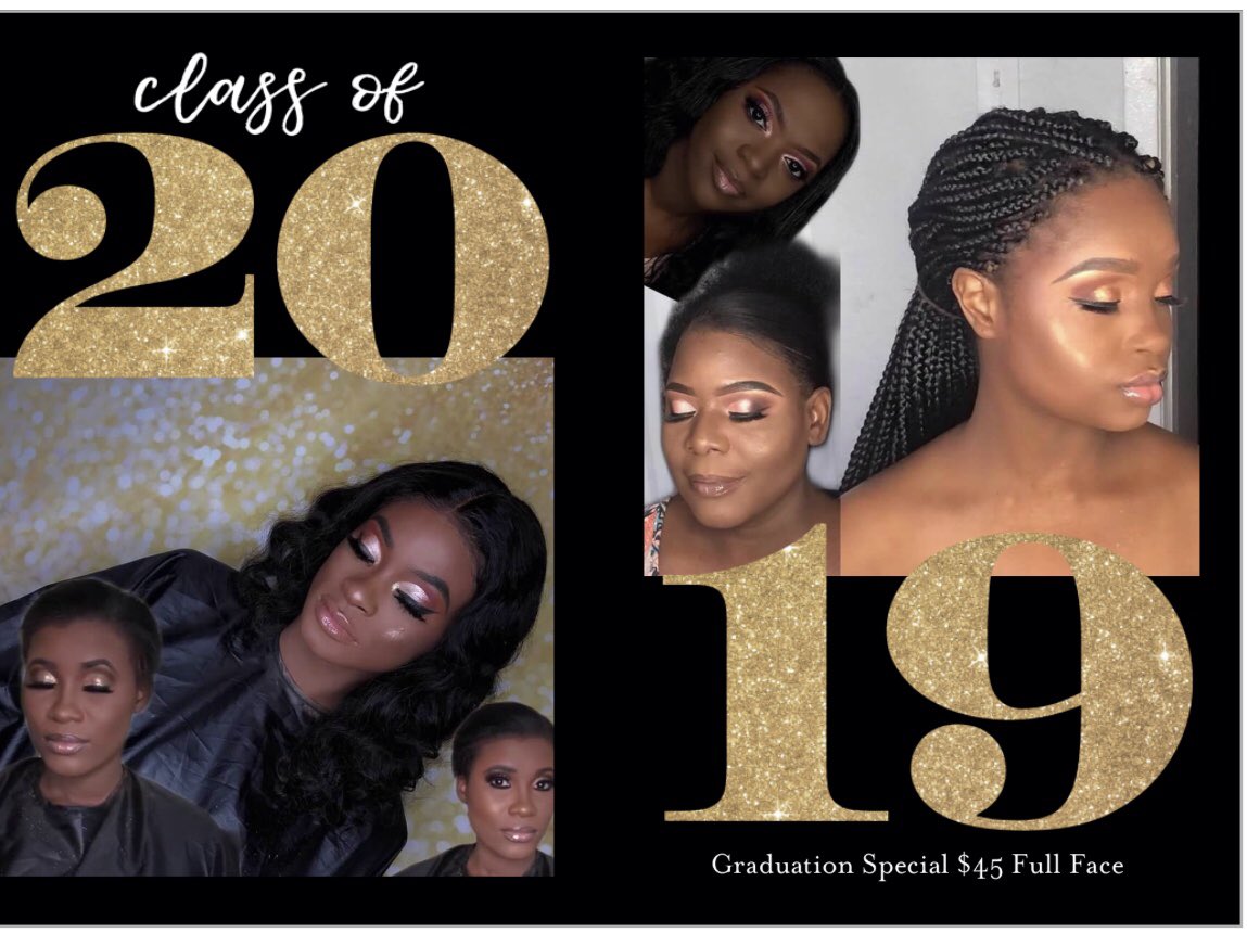 CONGRATS CLASS 2019 ! I am having a special right now for 2019 Graduates only ! Book your appointments now. (Deposit is required) #browardmua #fortlauderdalemua #palmbeachmua #miamimua