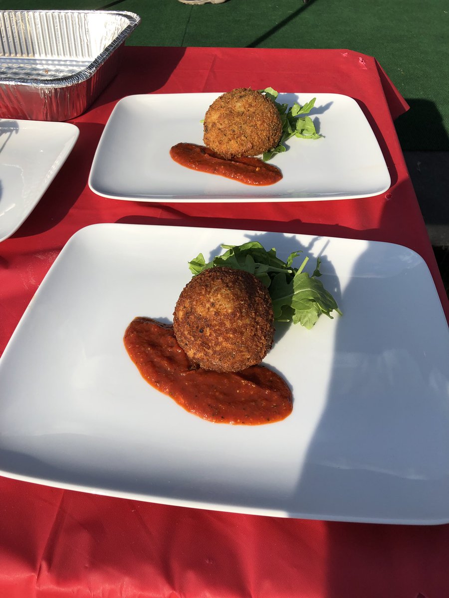 Anything Italian judging for Chef Jay’s take on Arancini di Riso <a href="/MemItalFest/">Memphis Italian Fest</a> #MemphisItalianFestival