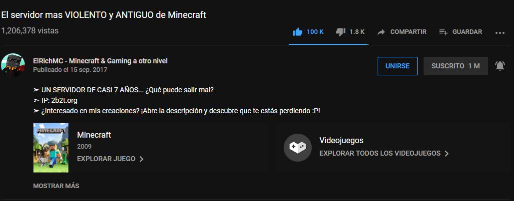 giselleem's tweet photo. @ElRichMC Hey rich mira este vídeo que ni siquiera es el mas visto de tu canal tiene mas likes y comentarios que tu vídeo mas visto, porque no haces mas vídeos de esto? molaría mucho ;)
PD: 100K LIKES OMG https://t.co/P6lwQxMZeW