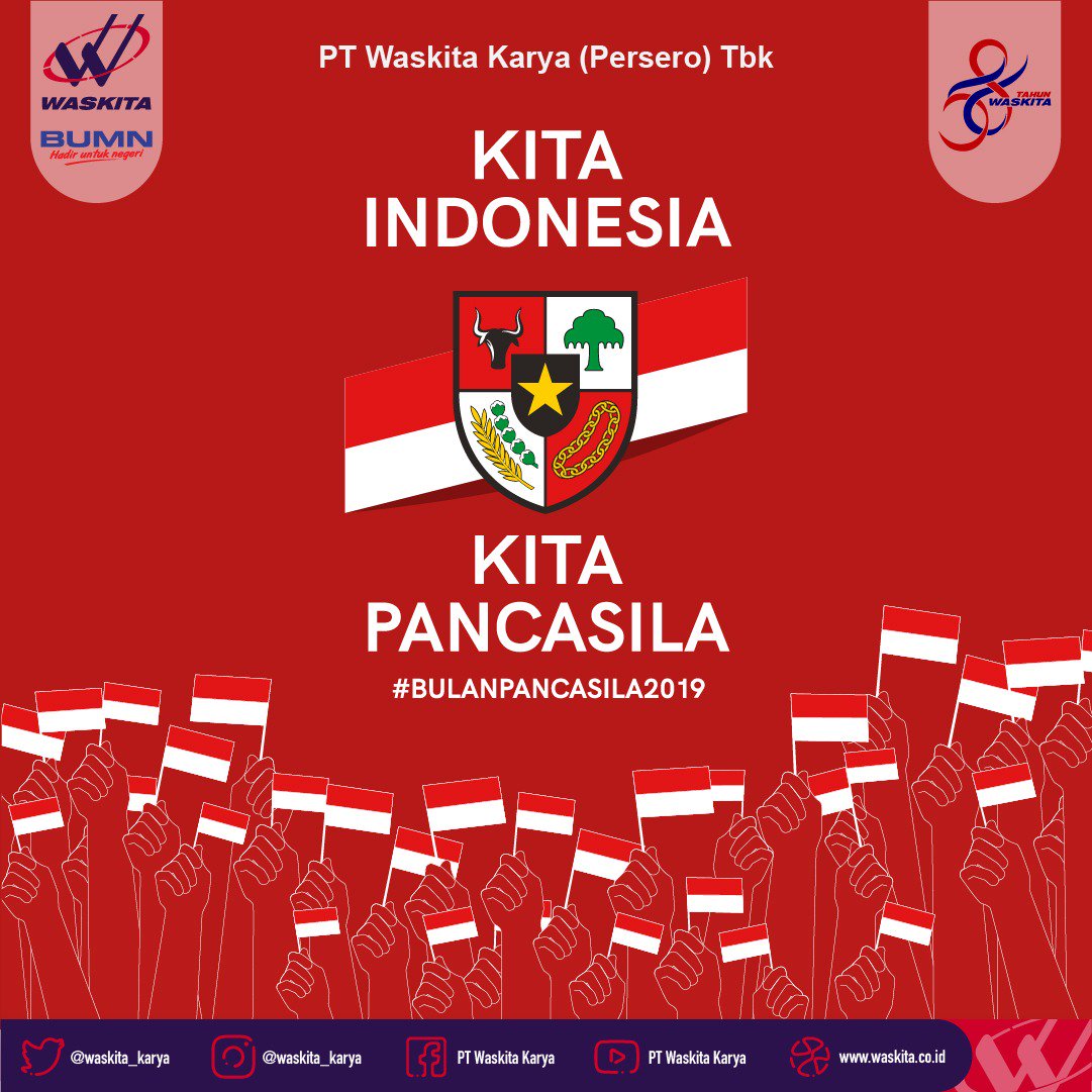 Pt Waskita Karya Persero Tbk No Twitter Setiap Tanggal 1 Juni Diperingati Sebagai Hari Lahir Pancasila Dasar Negara Pemersatu Indonesia Dari Sabang Sampai Merauke Meskipun Kita Datang Dari Suku Agama Dan Ras