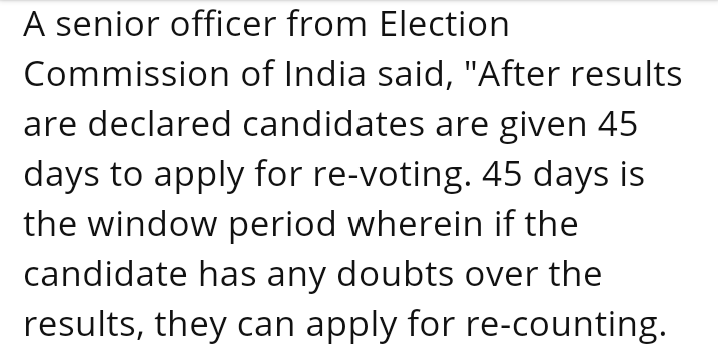 indian_adda's tweet photo. @BJPsoldIndia @aajtak @CNNnews18 @abpnewstv @republic @News24 @TimesNow @punjabkesari @TheQuint @dhruv_rathee @RahulGandhi @narendramodi @AmitShah @BJP4India @INCIndia Re Voting Is possible अगर विपक्ष चाहे तोह ये देखने के बाद https://t.co/MZglv7vrKC