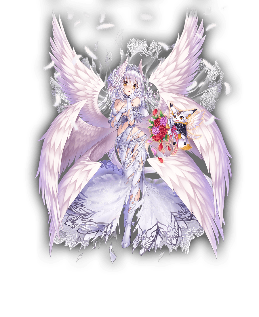 かんぱに 情報 これは ルツィエル フュエル の花嫁衣装 白いルツィエルも素敵 かんぱに よめぱに