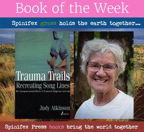 WgarNews's tweet photo. @OddemocracyA @WhteRbbnAdvocat @Absurd_Penguin @anne_clothier @LadyPoop2 @RachelQuayle08 @prudinx @paulinehollywoo @indica2007 @Triplejay58 #SpinifexPress #BookoftheWeek: #TraumaTrails, Recreating #SongLines: The #Transgenerational #EffectsOfTrauma in #Indigenous #AUS'
#JudyAtkinson #AboriginalWoman
#Decolonisation #TransgenerationalTrauma #IntergenerationalTrauma #AboriginalDispossession
https://t.co/t9krNKwmmY https://t.co/FSjQPaKTFo