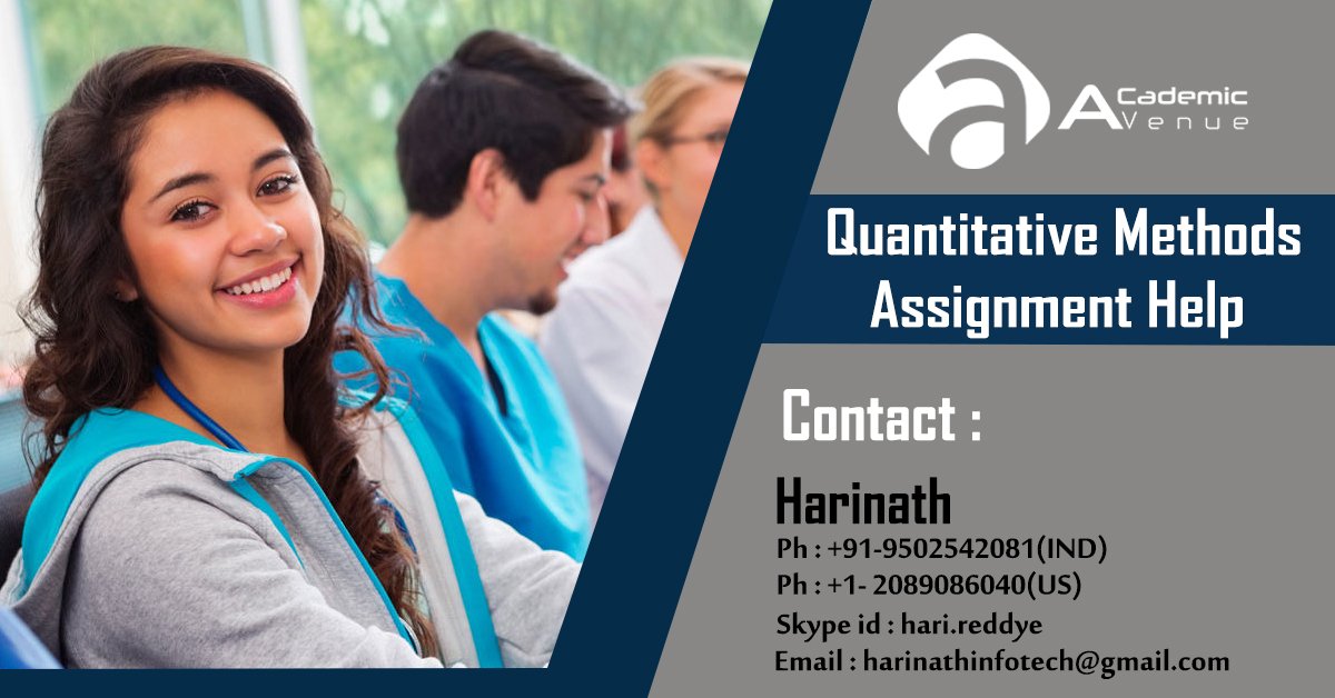 academic_avenue's tweet image. j.mp/2PJXJrX
#AcademicAvenue provides Quantitative Methods Assignment Help. Our Expert team of Quantitative Methods Assignment Help Services will help students in getting good grades with quality & plagiarism free assignments.
#AssistanceInTasksOfQuantitativeMethods