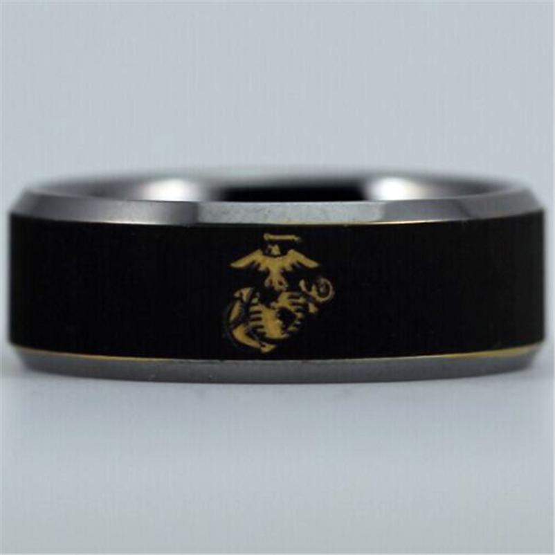qatalyst_co's tweet photo. USMC Black Beveled Designer Men's Ring | Gold Marine Corp Logo | Tungsten | Comfort Fit | 8MM USD 44.95
https://t.co/DhVLSKk7fi https://t.co/nhEG4Hf365