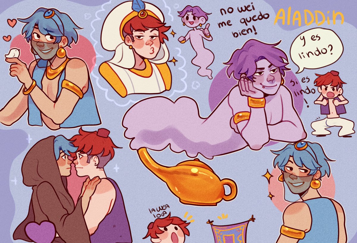 ZusuruMiya's tweet photo. Bocetos feos ❤️💙👀✨
FON VERSION Aladdin- 
Idea de: @RoMaNoSekai 💕💕

#FNAFHS #FHS #SaveFon #FON https://t.co/dMBlXOCb1L