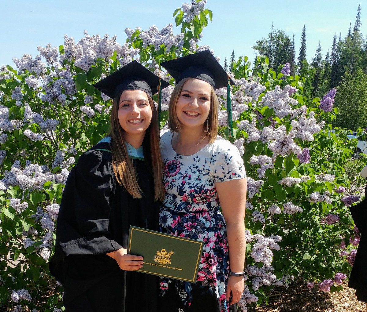BaergKayla's tweet photo. So proud of @TheMissBouchard and our other cohort members for receiving our B.Ed. degrees today! We made it! Now to spend the rest of my life in classrooms ❤❤ #growthmindset #UNBCGrad2019 #bced https://t.co/msfYlEqWhF