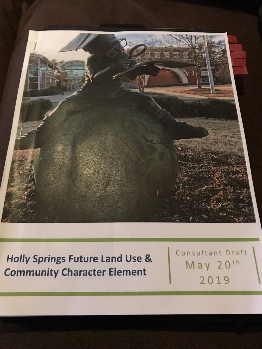 DanBerry4HS's tweet image. A little Friday night reading- the consultant draft of our new future land use plan. Coming to the @ToHollySprings public very soon #nextgenhs #focusedonthefuture