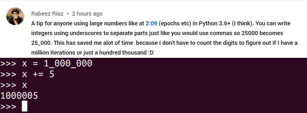 Sentdex's tweet image. Hey, that's a neat #python trick!