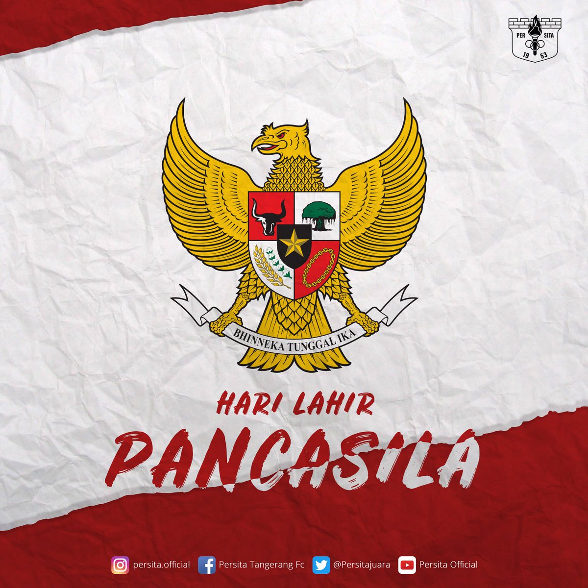 Persita Tangerang Official No Twitter Setiap Tahunnya Tanggal 1 Juni Diperingati Sebagai Hari Lahirnya Pancasila Di Hari Ini Biarlah Kita Bersama Diingatkan Bahwa Kita Satu Kita Indonesia Kita Pancasila Persitaabadi Persitatangerang Persita