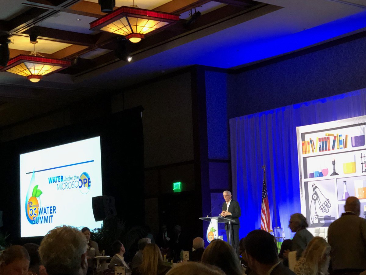 PalmdaleH2O's tweet photo. Our GM & Public Affairs staff spent the day with their OC water counterparts at the 12th annual @OCWaterSummit. Thoroughly enjoyed the speakers. Theme was "Water Under the Microscope." @NBCLA @FritzColeman was a great MC! Well done, @OCWDWaterNews & @MWDOC! #OCWaterSummit #PWD https://t.co/Kee55AB1cm