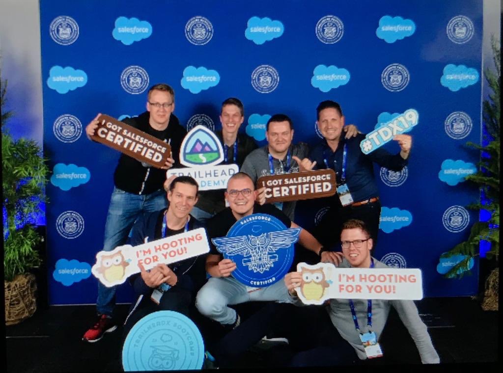 Ready to blaze the #TDX19 bootcamp reception with the #Ohana #Trailblazers ! #Salesforce