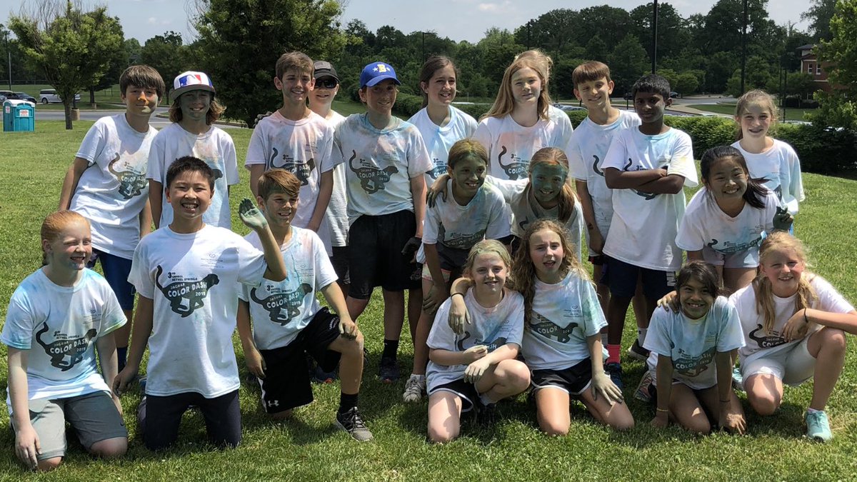 Before and after The Color Dash for Room 219.  So much fun! <a href="/bethelspringsgv/">BSES</a>