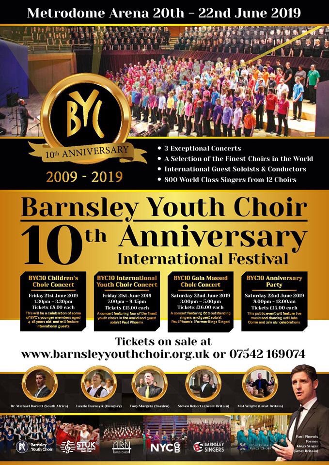 @DearneFM Could you give a shout out to this festival that's happening later this month? Some of the worlds best singers are coming to Barnsley... 800 of them in total! We've already sent some details in. Thank you!