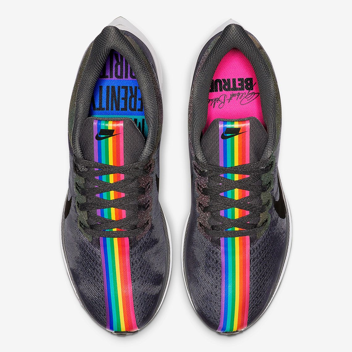 nike rainbow stripe shoes