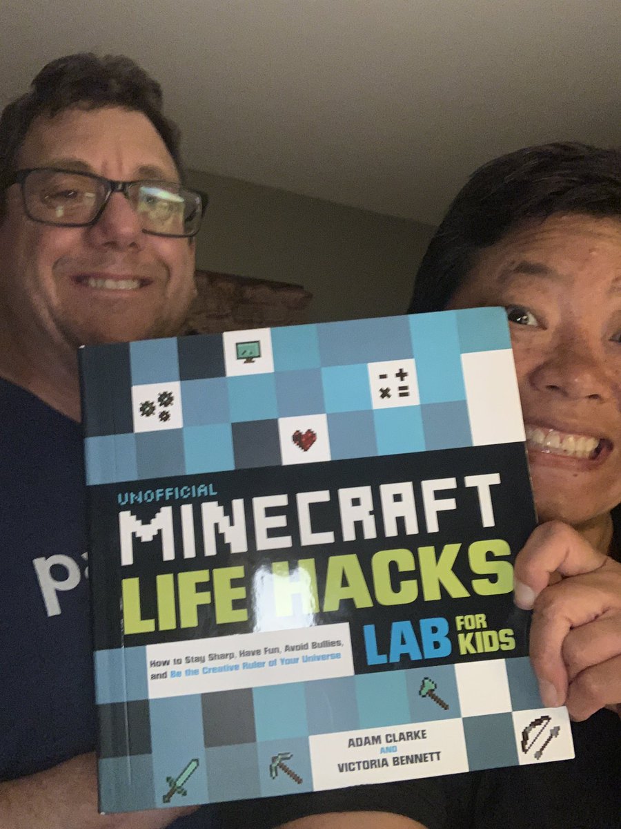 iwearthecrowns's tweet photo. Yippee!! @mr_isaacs and I received our copy of @minecraft #LifeHacks #LABforKids book today! Congratulations @thecommonpeople @VikBeeWyld! https://t.co/4Zk0Dmsw0C