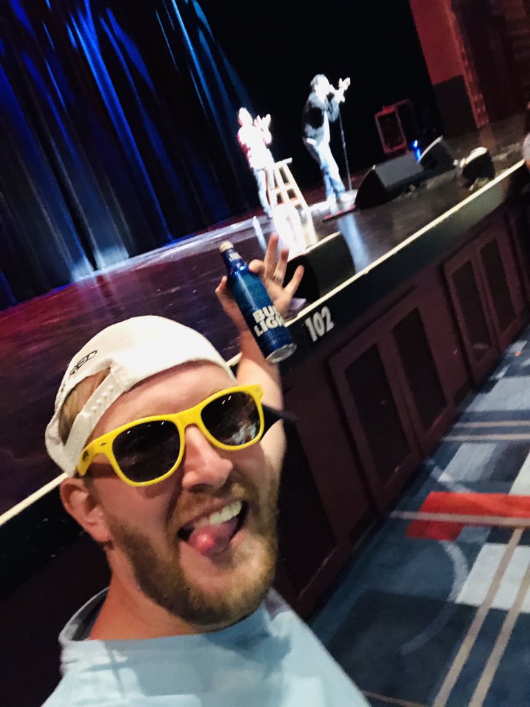 Got <a href="/kenjeong/">Ken Jeong</a> ‘s Instagram live video tonight. #Kyle #Kylegettingreal shout out to my corporate sponsors for putting me in the front row, @OleRedGburg <a href="/TwistedTea/">Twisted Tea</a> <a href="/budlight/">Bud Light</a> <a href="/HarrahsCherokee/">Harrah's Cherokee</a> <a href="/WestgateVegas/">Westgate Las Vegas</a> #hangover #community and shout out to the late <a href="/ChevyChaseToGo/">Chevy Chase</a> 🙏 ❤️ 🙏