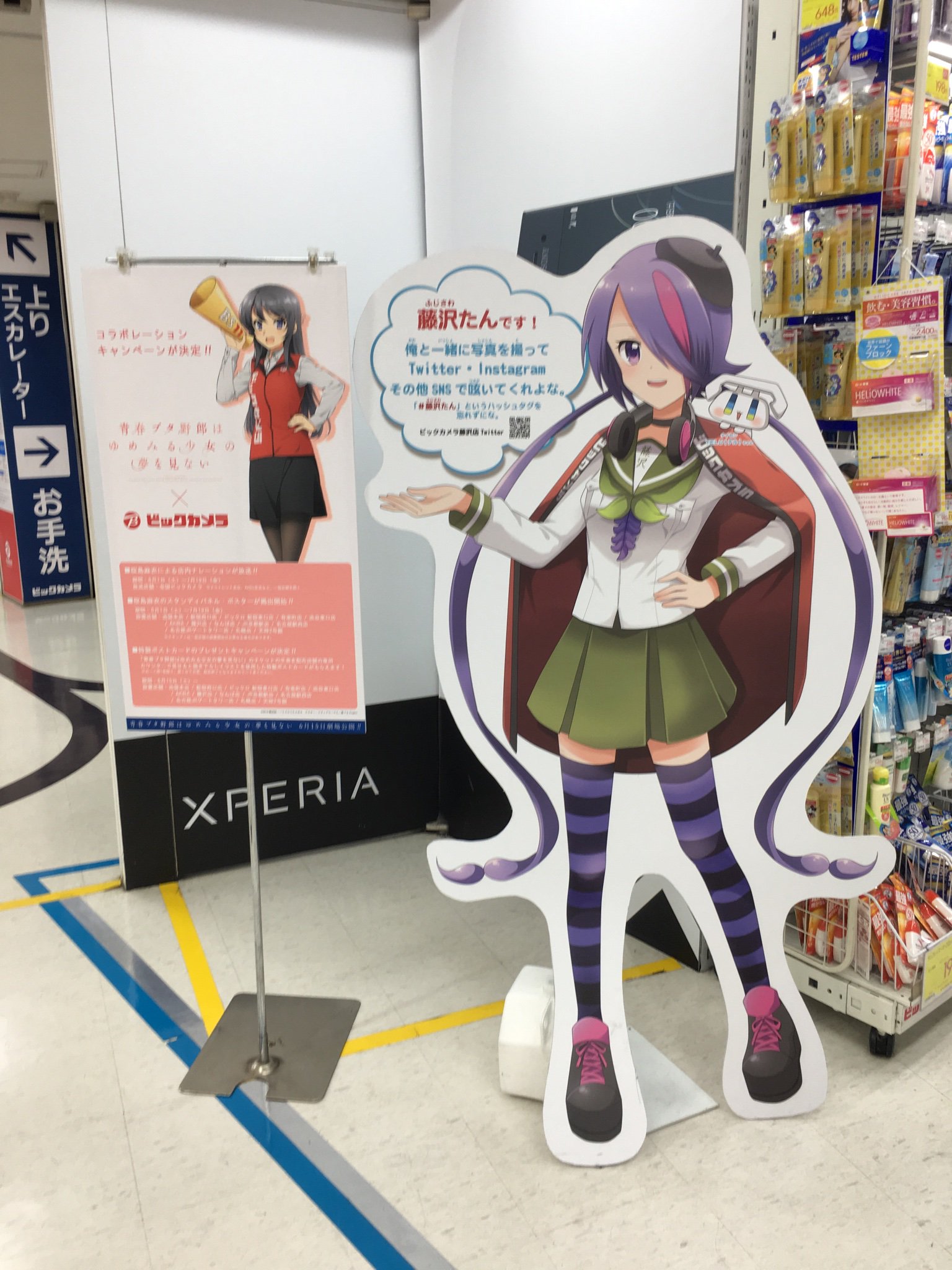 青ブタ　ビックカメラ藤沢　特典カード　9種類 ビックカメラ藤沢店でアニメ「青春ブタ野郎はサンタクロースの夢