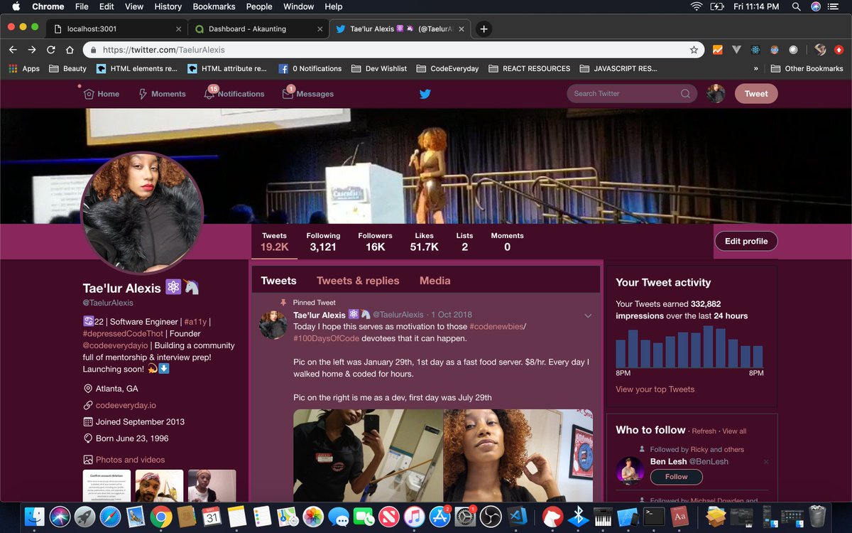 TaelurAlexis's tweet image. This is what front-end developers (or maybe just me lol) does on a chill Friday night lol hack the CSS of my favorite websites like Twitter and change the color scheme in dev tools. Isn't it adorable
PS, who else thinks Twitter should have custom themes lol?