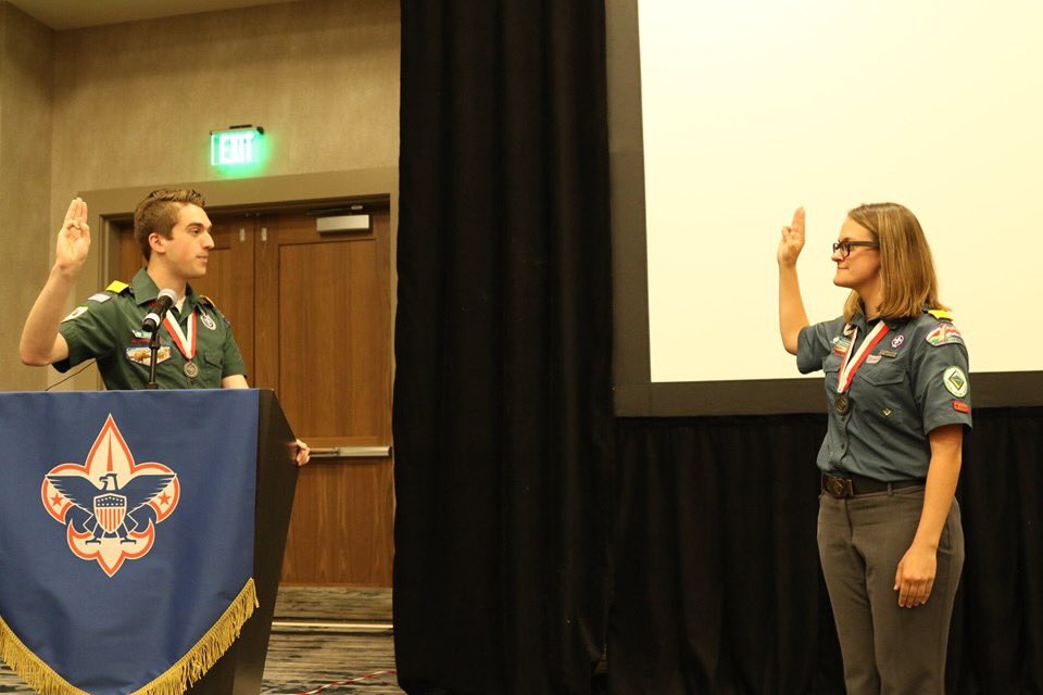 “Far and away the best prize that life has to offer is the chance to work hard at work worth doing” -Theodore Roosevelt

It has truly been a privilege to serve as your National Venturing President this past year. 

I know Pamela will do great things in the next term!

-Dominic