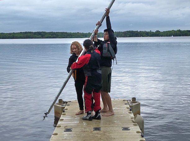 The 2019 spring sailing season ended this past week.  The sailors moved the boats along with some sails and other equipment down to the Rec Dept for use in the Summer Programs there.  The sailors also set up the Rec Dept sailboat launching dock.