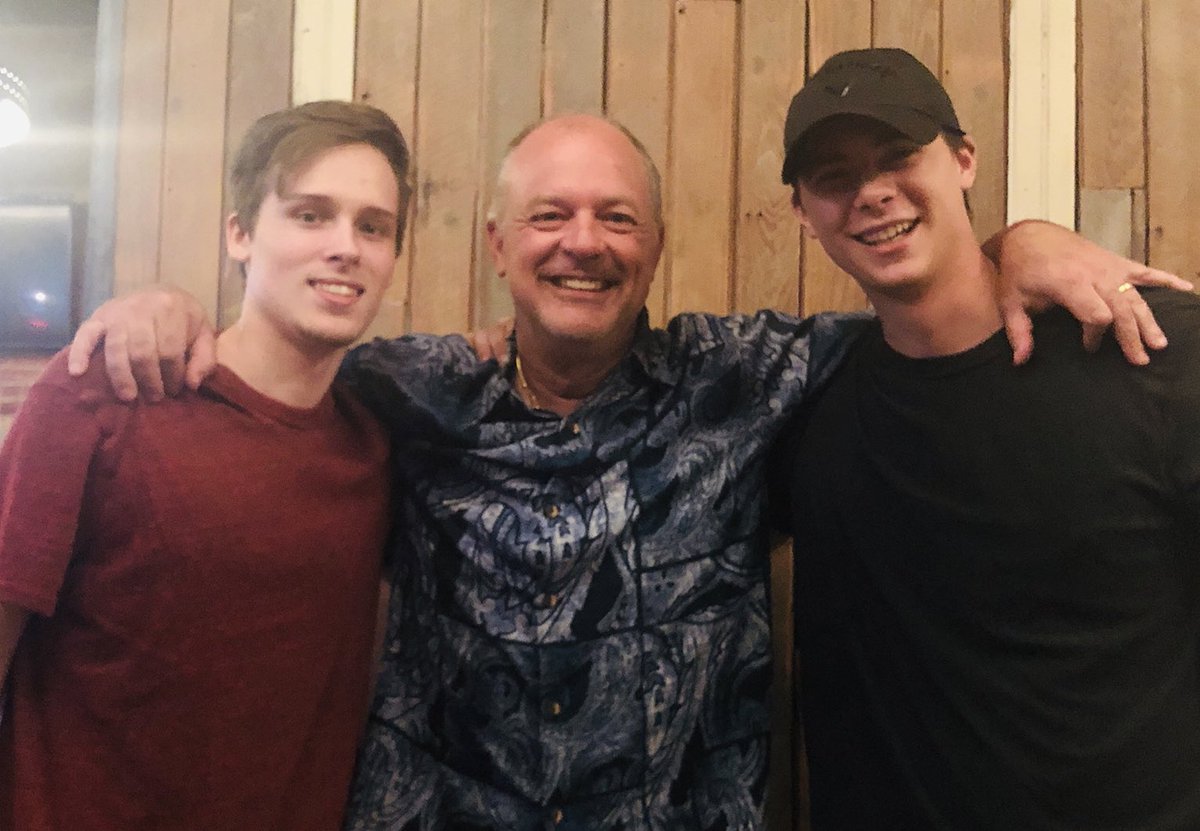 Reunited and it feels so good... Jacob, Brantley and Hunter from the original 2012 <a href="/ProsperHighLax/">PHS Lacrosse</a> High School team were in the house... nothing like being called Coach! #eaglesforlife