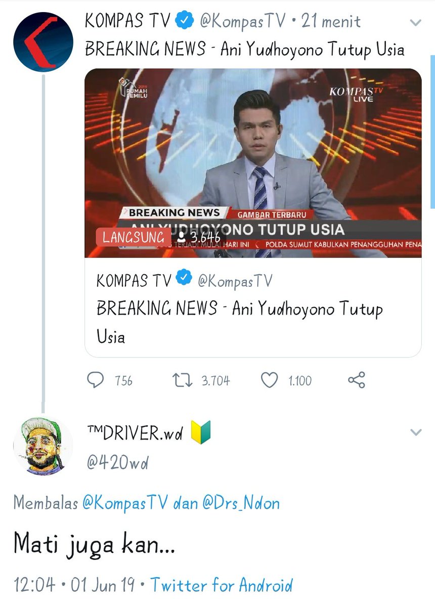 fadheelugu's tweet photo. kalo binatang bisa login ke twitter ya gini deh komen nya https://t.co/xGrpZF5Awg
