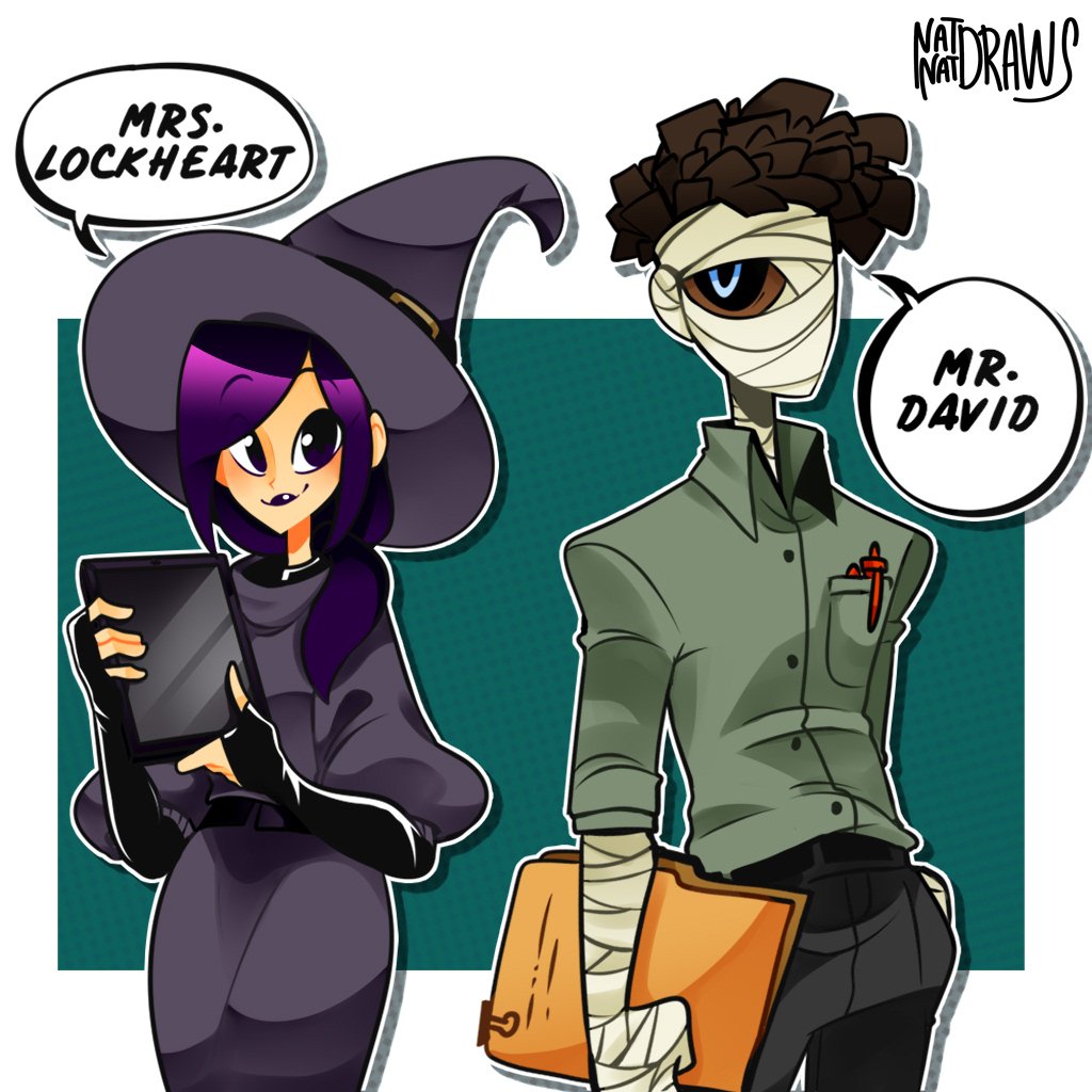 yee new characters!
Mrs. Lockheart is a history teacher and Mr. David is a math teacher 