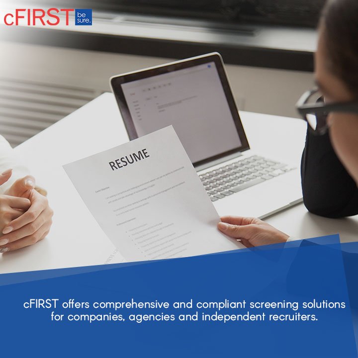 cFIRST_BGV's tweet photo. Cfirst provides Regulatory Compliant Background Check Services.
#backgroundverificationservices #employeebackgroundscreening https://t.co/t3sKQZd7ha