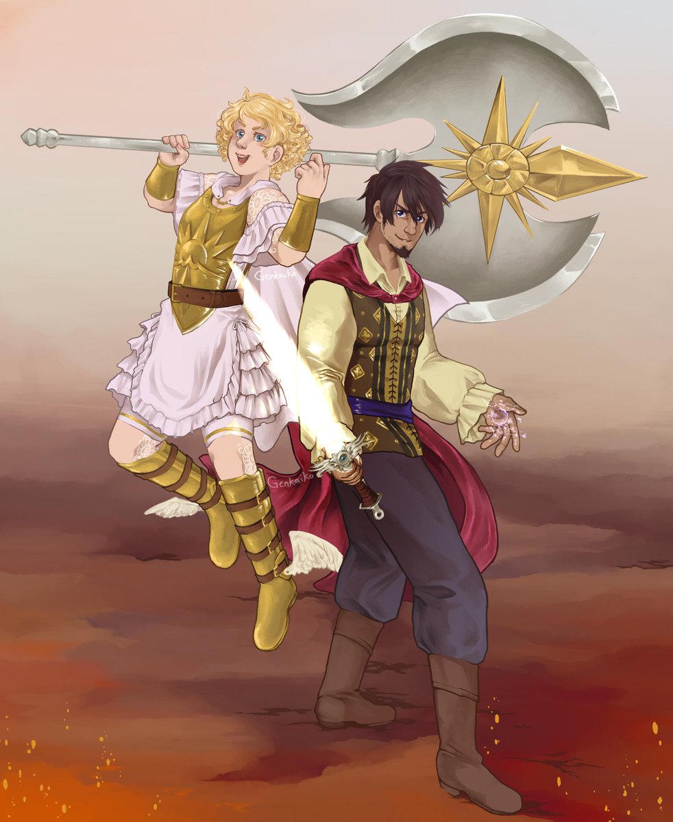 AnaArlene_art's tweet photo. A could've-been Dark Lord and a could be Saint, fighting together against evil to protect their light.
... Something I've been thinking about ever since The Descent, ha ha. #wafflecrew #dicecameraaction
@ChrisPerkinsDnD @AnnaProsser @NateWantsToBtl https://t.co/XcnLcRowbs