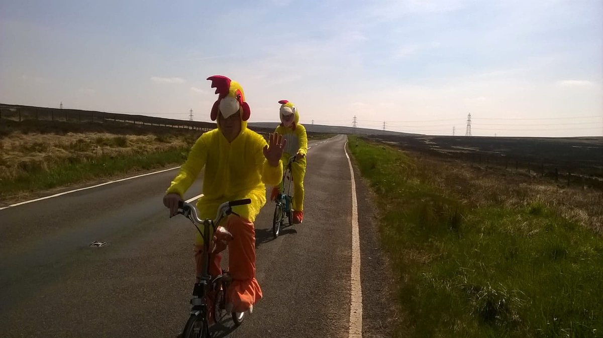 BlazingHB's tweet photo. 8 days to go and still time to book! Here are some of the good sports from last year. All proceeds to Calder Valley Search and Rescue and the Chevin Socialites. @CVSRT_Tim #bromptonlife @BromptonBicycle #gottaknowwhentofoldem https://t.co/VxofbKLenB