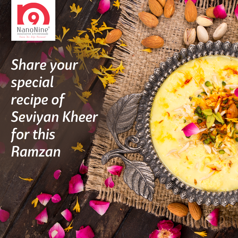 NanoNineOnline's tweet photo. #RamzanContest
Share your special recipe of Seviyan Kheer for this Ramzan and stand a chance to win NanoNine Goodies.

Share and Tag your friends!
Don't forget to join the #NanoNine Family:
YT - https://t.co/L9uUkRjebl
FB - https://t.co/L5p97U2Q7S
Twitter: https://t.co/JGriJ5NmtR https://t.co/lBomwGJtk6