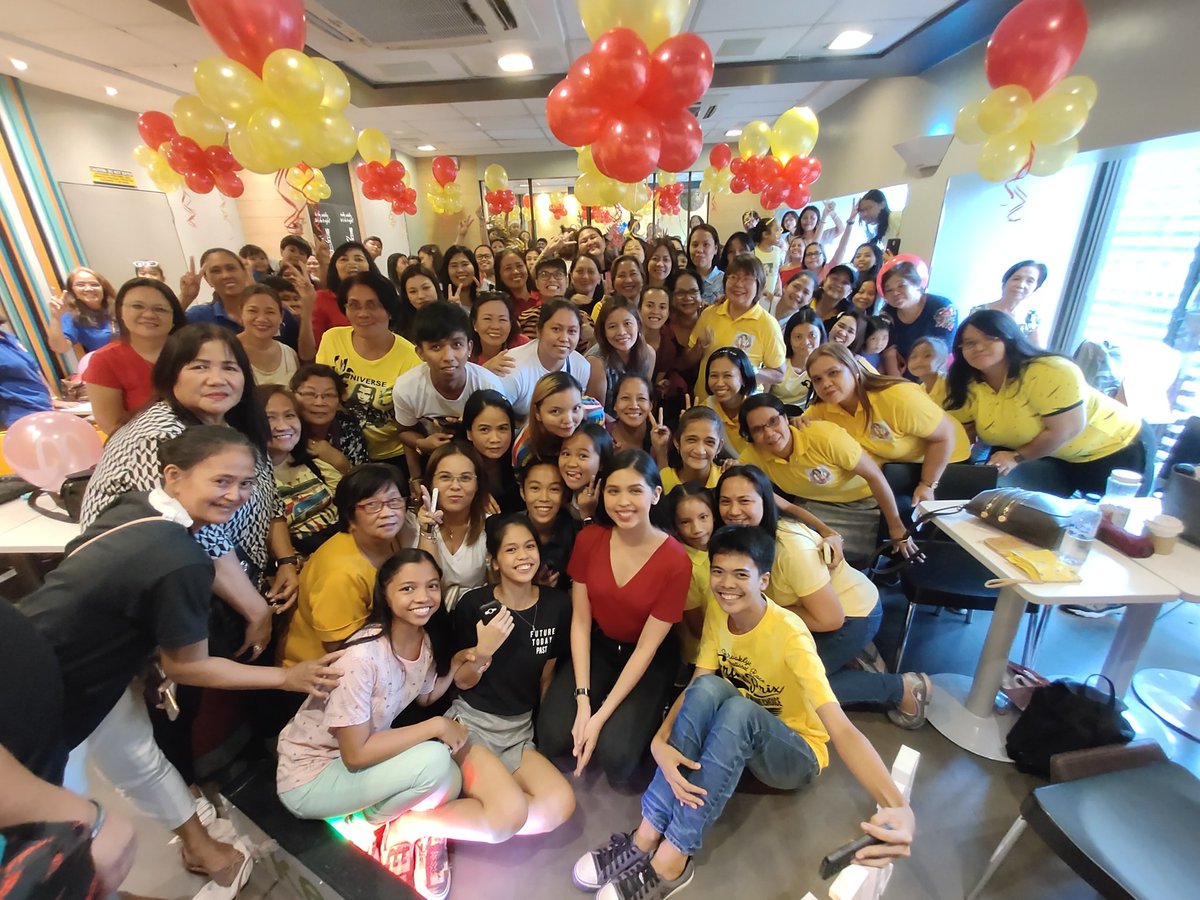 Thanks to everyone who came out to join us today at the McDo Sta. Maria reopening! Your support means so much to me and my family. Thank you muchos! ❤ #MaineMcDoStaMaria