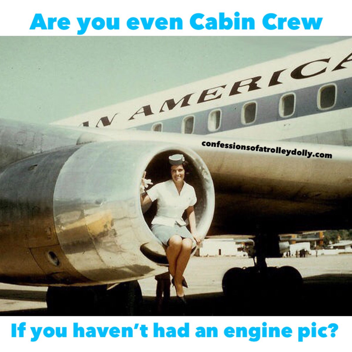 _CoaTD's tweet photo. But are you though? Share your engine pics with us 📸
✈️
https://t.co/OVfNogF53Y
✈️
#enginepic #crewfie #confessionsofatrolleydolly #trolleydolly #flightattendant #cabincrew #areyoueven #panam #aircrew https://t.co/CdOn1jxG7Z