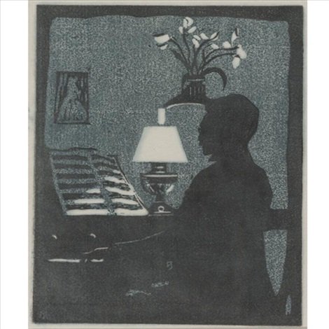 Gabriele Münter (1877-1962), "Kandinsky am Harmonium" 