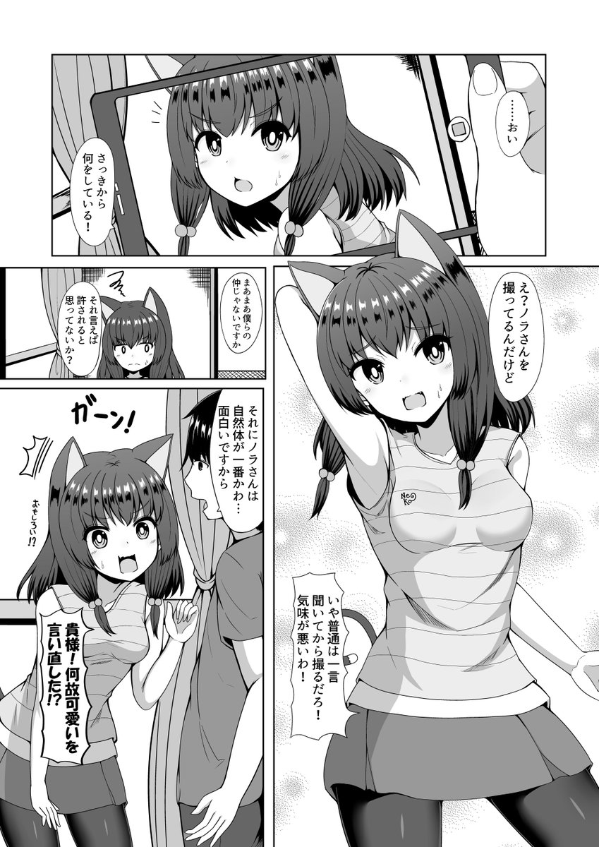 自分の事を神だと思いこんでいる猫娘との生活 