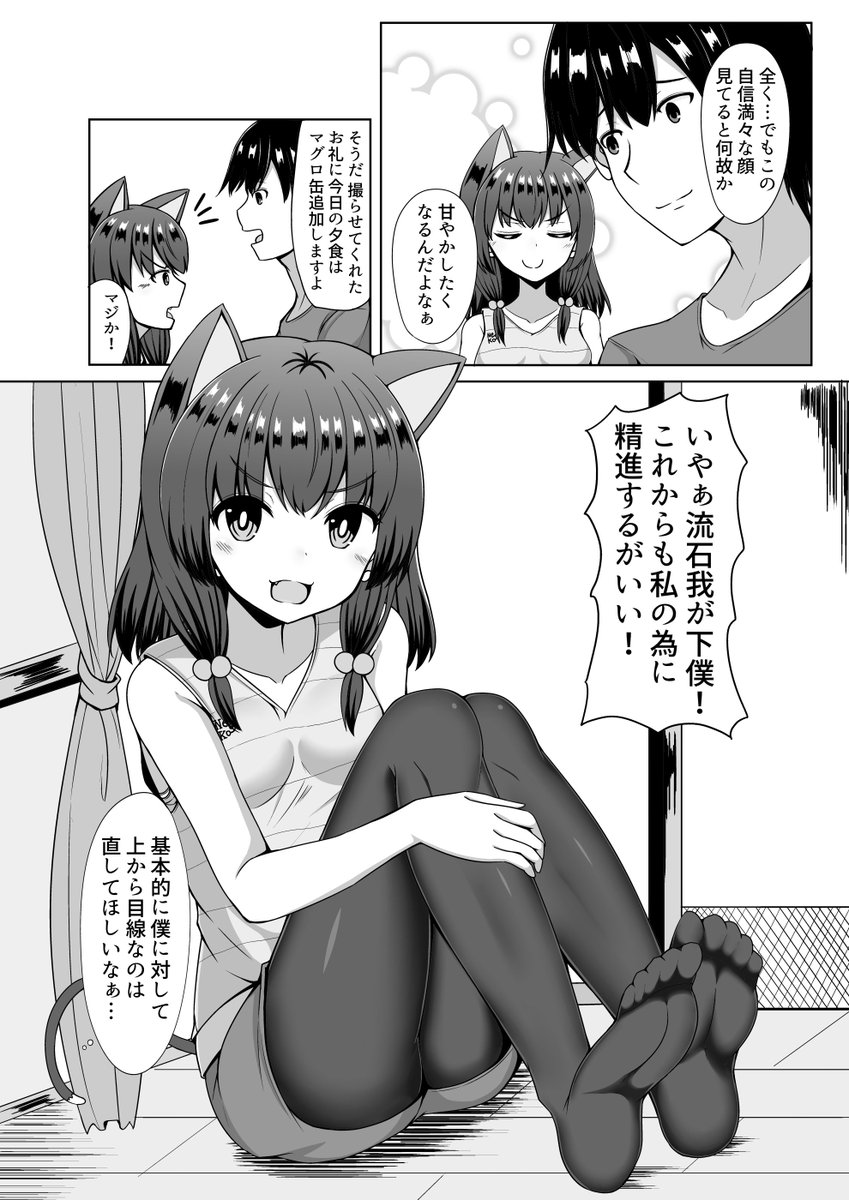 自分の事を神だと思いこんでいる猫娘との生活 