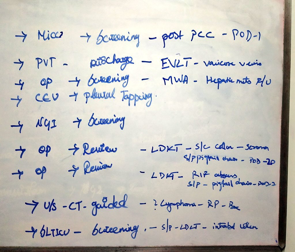 DrLighthunter's tweet photo. Worklist for the weekend #IRad #TwittIR #IamIR #Radshaveaface #Interventional #MedTwitter #FOAMrad #FOAMed Notice the follow ups on the board. Interventions from head to toe! With @IRnightfury and @ashokreddysomu https://t.co/sTApcEUKmJ