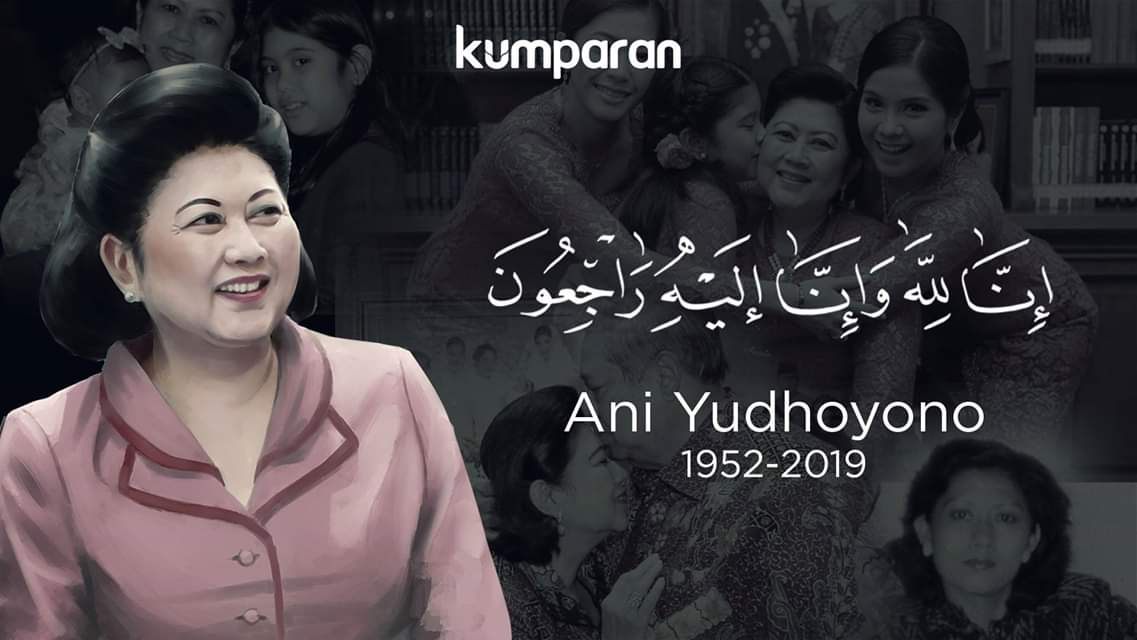DediMulyadi71's tweet photo. Selamat jalan Ibu Ani. Kebaikan dan pengabdian ibu bagi negeri ini akan menjadi catatan indah mengantar ibu keharibaan-Nya. Untaian doa kami panjatkan untuk Ibu. Al-fatihah. https://t.co/B9eGJVBvS9