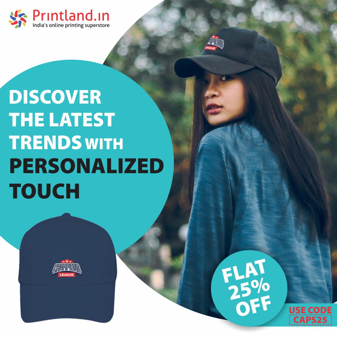 PrintLandIn's tweet photo. Discover the Latest #Trends with #Personalized Touch.
#Design your own #Caps Online with #Printland
Get FLAT 20% OFF use Code CAPS25
#Customize Now - https://t.co/JqFucJkgAp

#CapsOnline #fashion #lifestyle #DesignerCaps #PrintedCaps https://t.co/rLJNapjCqM