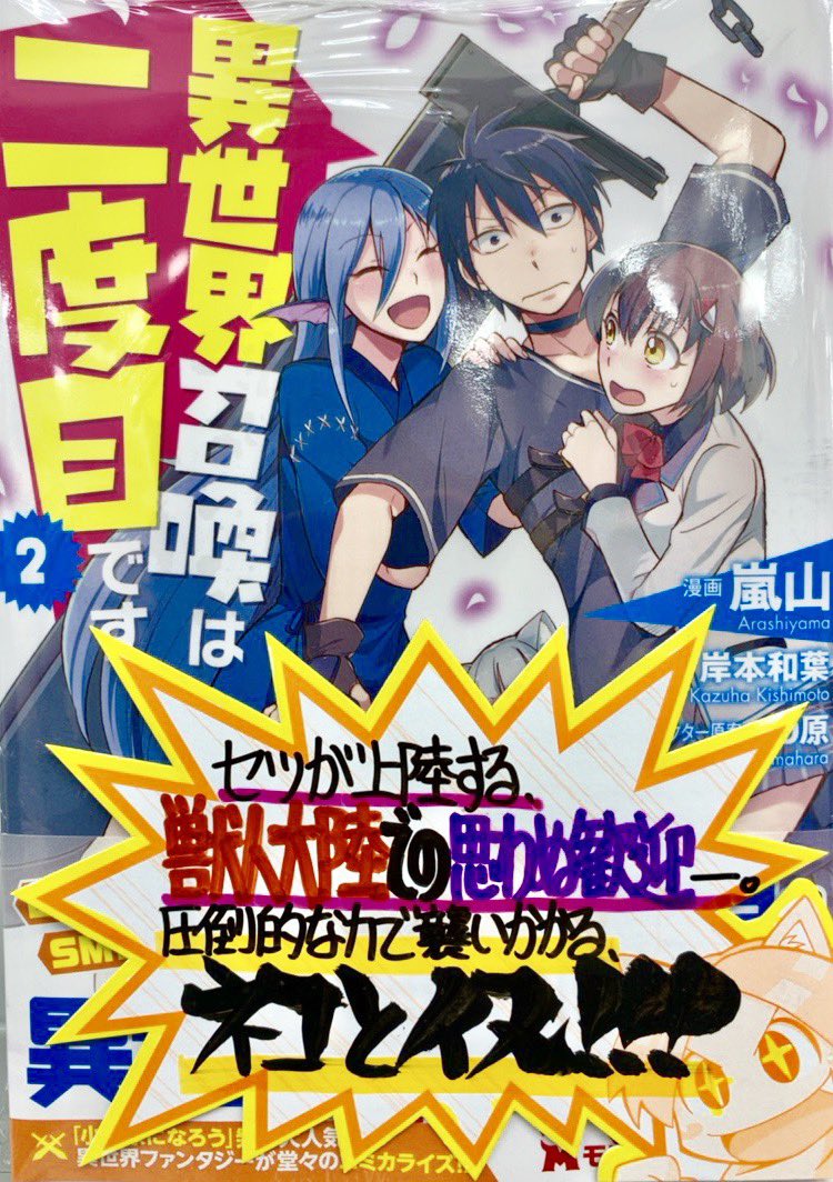 は り ま Dvnにて連載中 手書きpopライター Twitter ನಲ ಲ 今週の手書きpop公開 5月28日入荷発売 原作 岸本和葉先生 Kisimotokazuha 漫画 嵐山先生 キャラ原案 40原先生 40hara 異世界召喚は二度目です 2巻