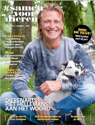 Nieuw magazine voor de #dierenliefhebber: #samenvoordieren. Vol #dierenweetjes, tips en informatie over de verzorging van #huisdieren. Heeft u hem al gelezen? ow.ly/9cda50urZn3