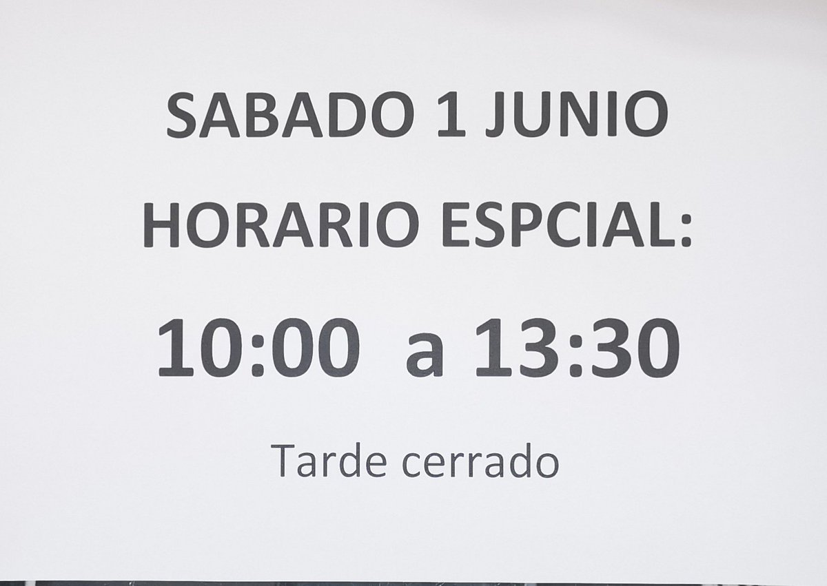 Horario de hoy